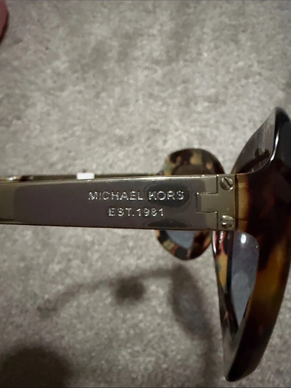 Michael Kors Tortoise Shell Oversized Sunglasses with Brown-Gray Gradient Lenses